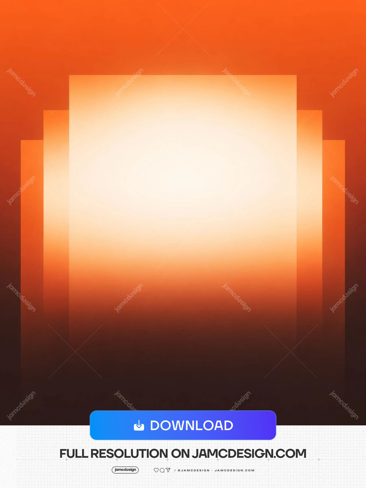 Warm Orange Abstract Gradient Layered Glow Background JPG. Warm orange abstract gradient supplied as a JPG background — Additional preview