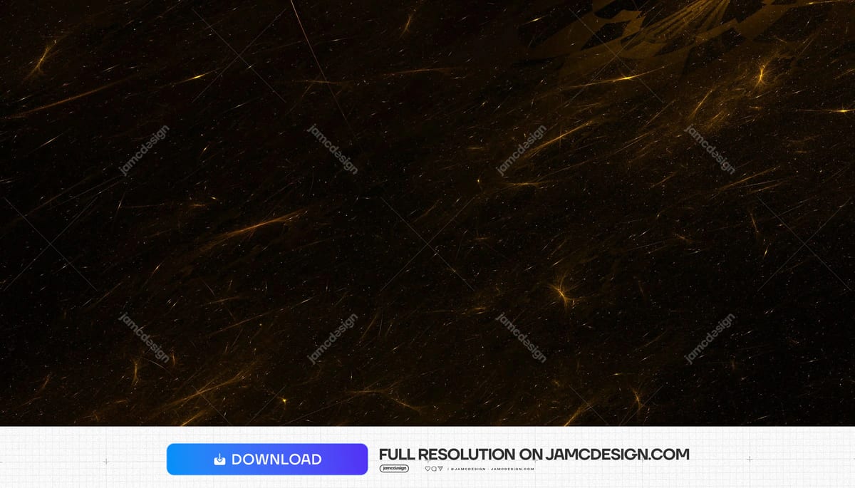 Golden Light Streaks On Black Texture. Download this JPG texture of fine golden light streaks and scattered glints across a nearly black, scratched surface — Additional preview