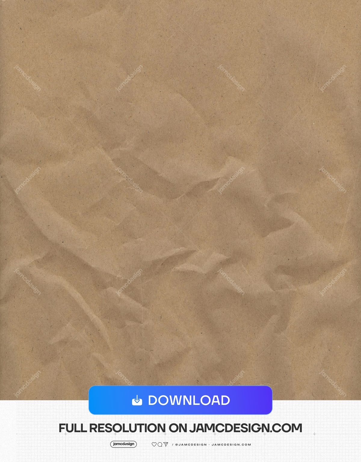 Tan Paper Texture With Deep Creases. Download this JPG paper texture with a tan surface, deep irregular creases and fine grain — Additional preview