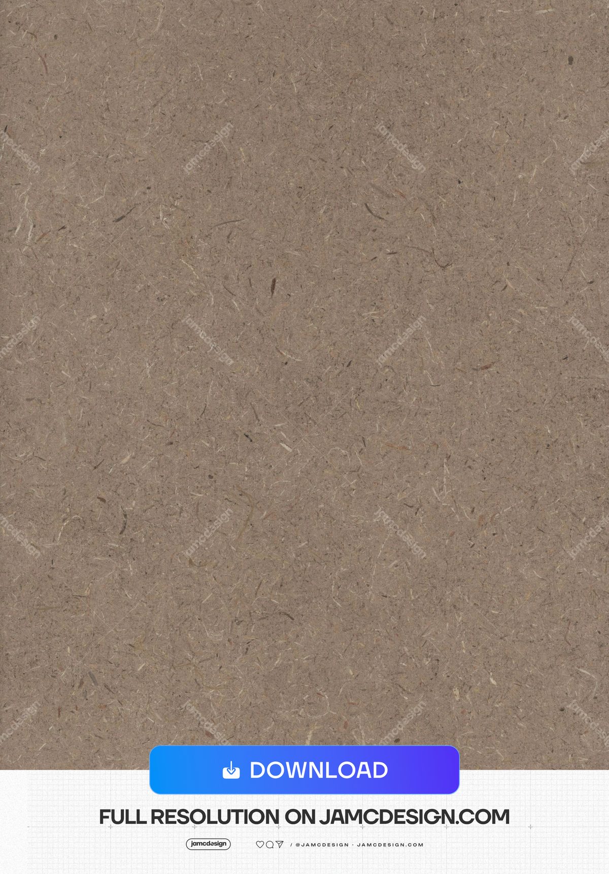 Muted Brown-Gray Paper Texture. This JPG paper texture shows a muted brown gray surface with fine fibers, flecks and uneven grain — Additional preview