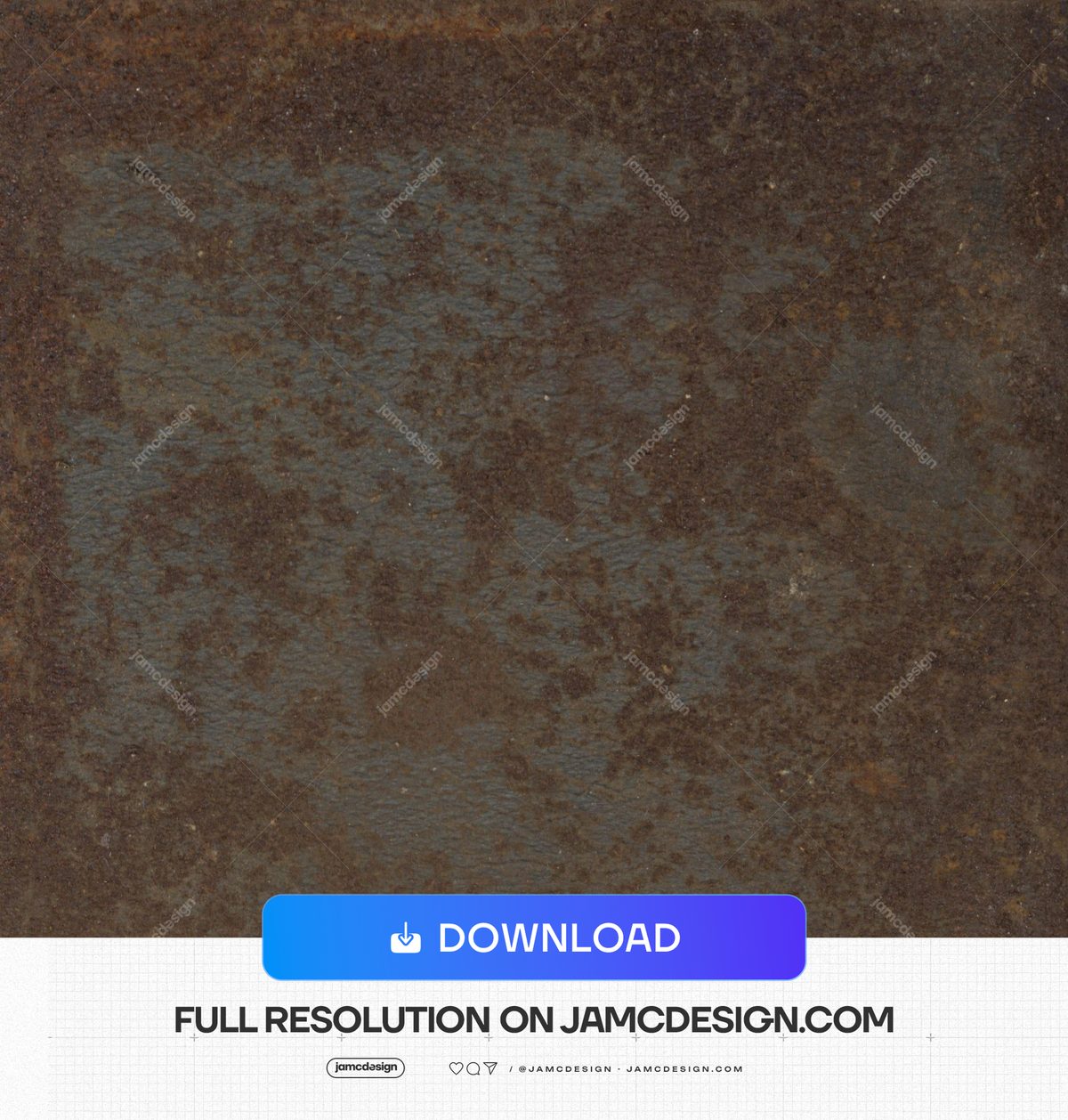 Weathered Steel Surface Texture. This JPG texture features a mottled, weathered steel surface in brown and charcoal gray, with a rough, distressed finish — Additional preview