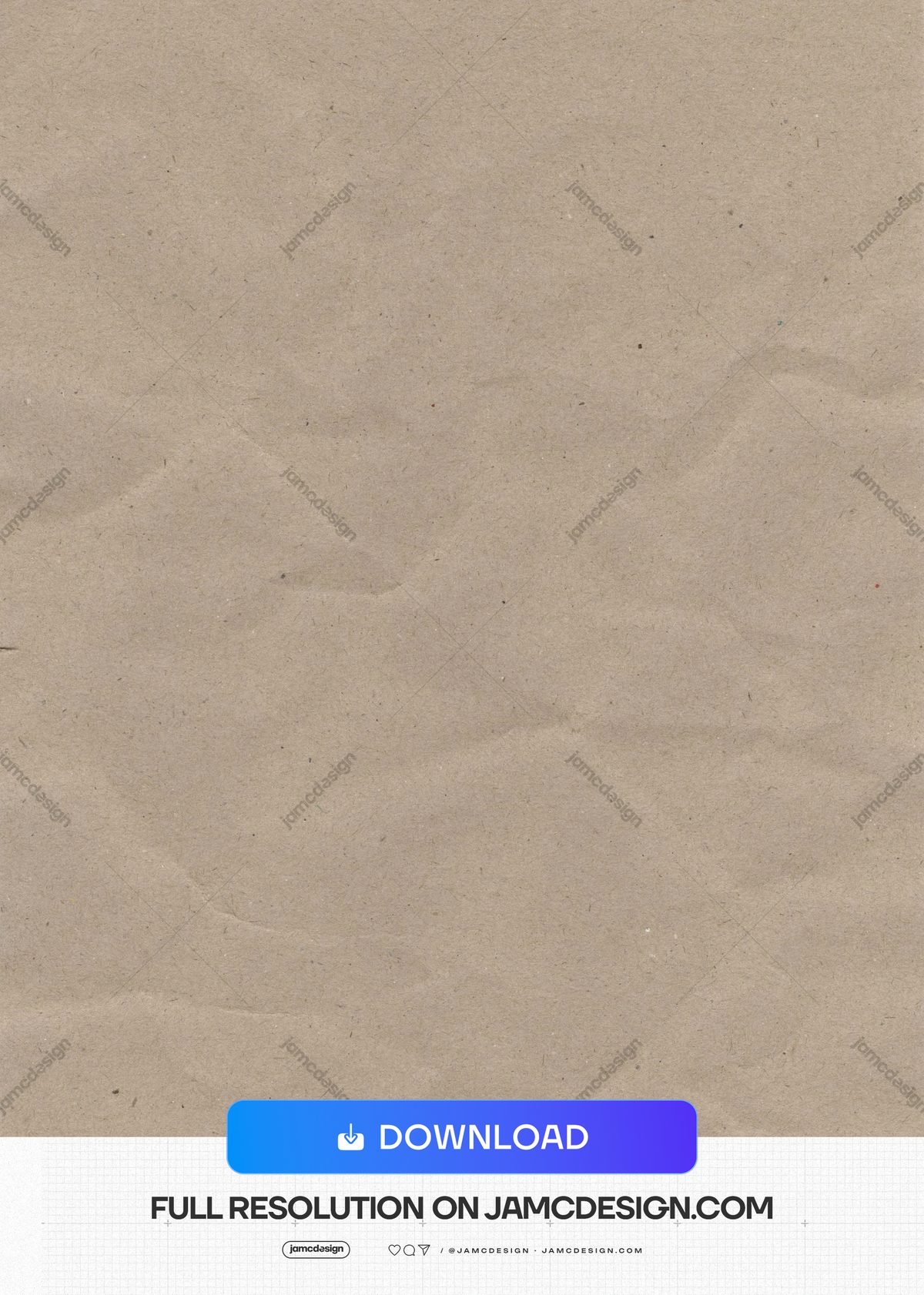 Muted Beige Creased Paper Texture. Download this JPG texture of beige crumpled paper, with soft folds — Additional preview
