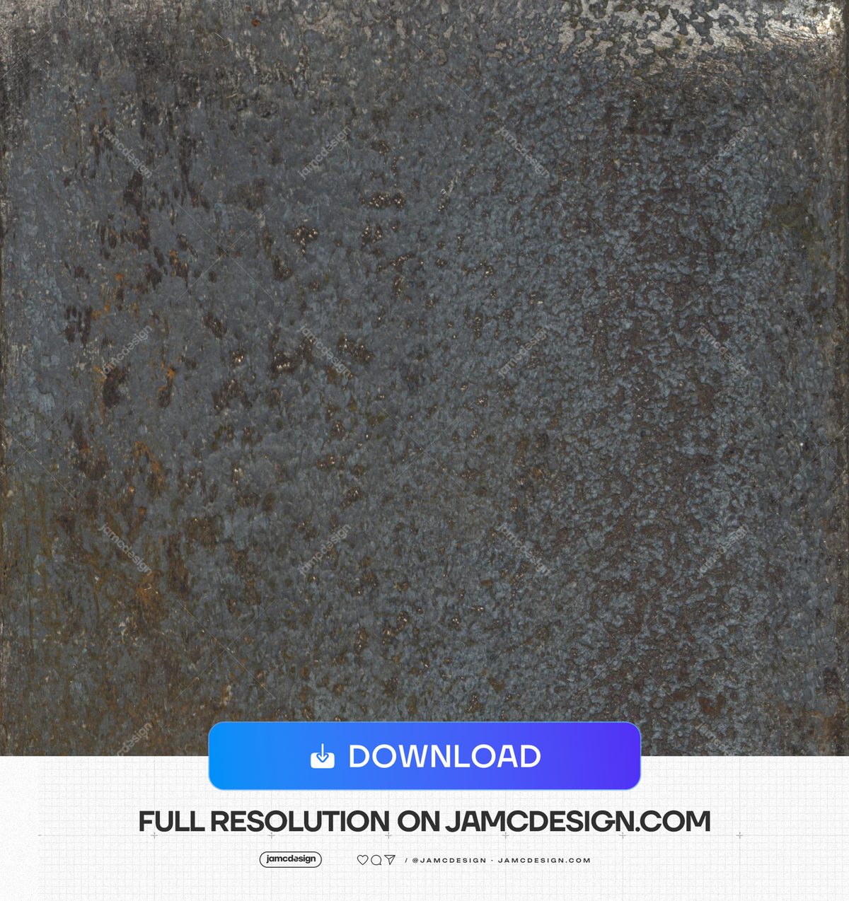 Blue Gray Oxidized Metal Texture. This JPG texture captures a mottled blue gray metal surface with rough, oxidized patches and scattered rust tones — Additional preview