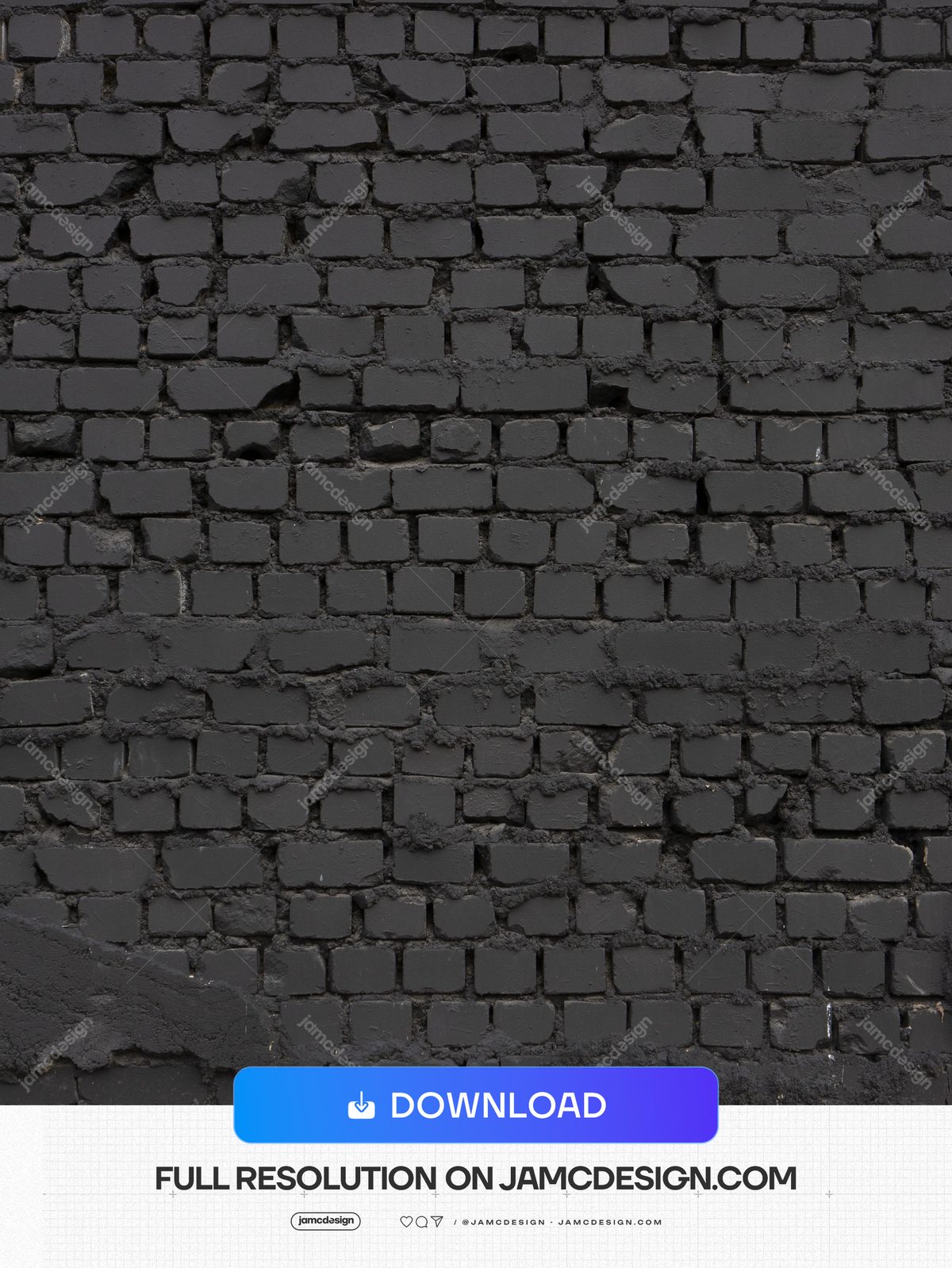 Dark Brick Wall Texture PNG. This PNG texture shows a dark, rough brick wall with uneven masonry and worn mortar — Additional preview