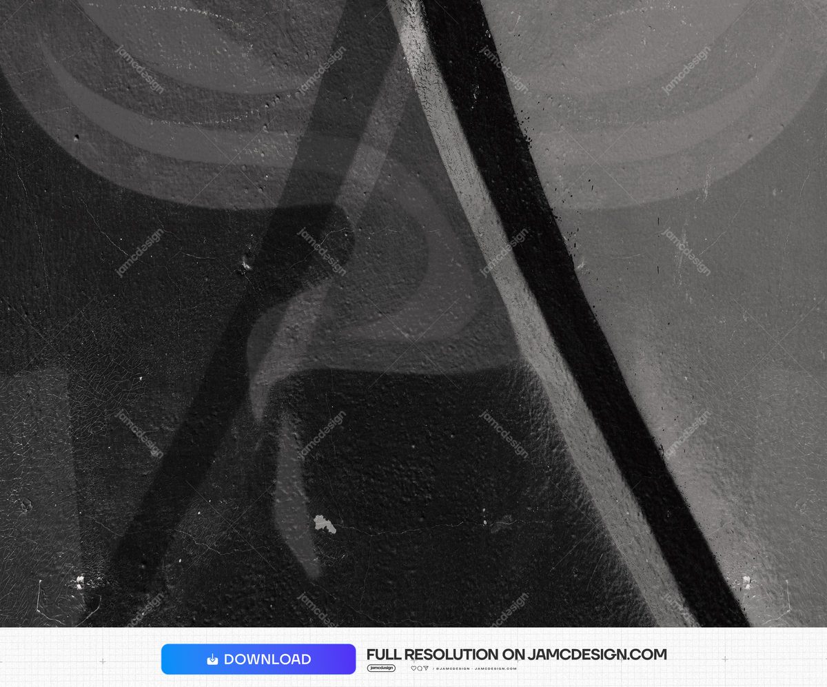 Monochrome Abstract Flowing Line Texture. A monochrome JPG texture of sweeping abstract lines has a dark, grainy surface with scattered marks — Additional preview