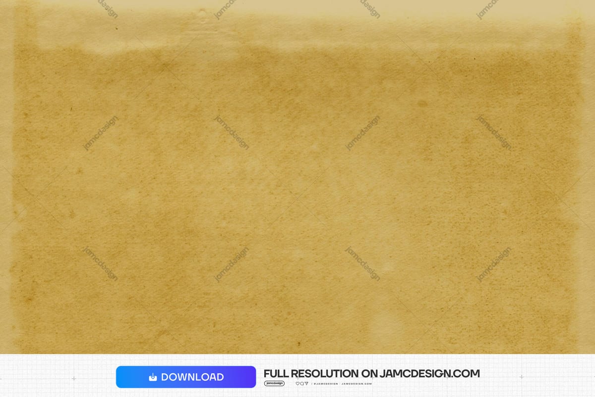 Aged Yellow Parchment Texture. This JPG texture shows aged yellow parchment with a fine mottled grain, softly darkened edges and scattered marks — Additional preview