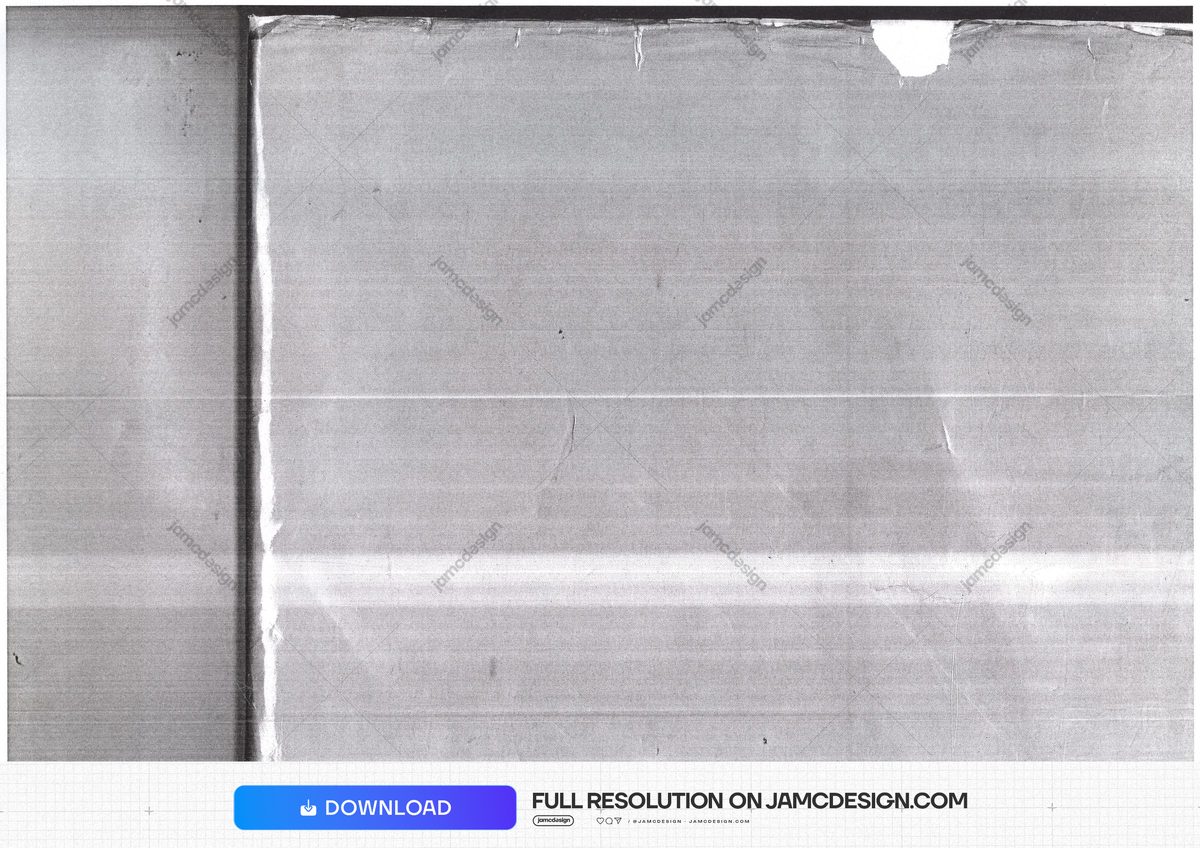 Scratched Silver Film Surface Texture. Download this JPG texture of a worn silver film surface, with fine streaks, scuffs, a dark edge seam and small tears — Additional preview