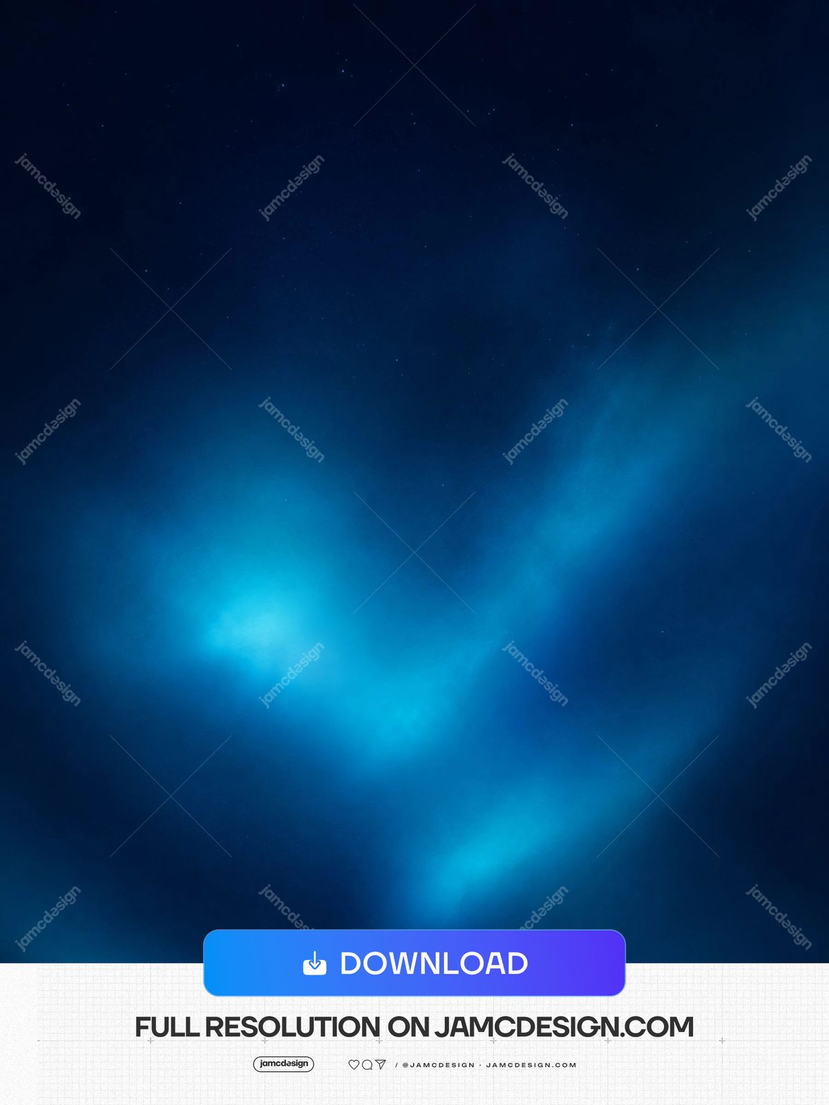 Deep Blue Frozen Winter Glow Icy Light Clouds Background JPG. JPG background featuring deep blue atmospheric haze with soft cyan light blooms and subtle — Additional preview