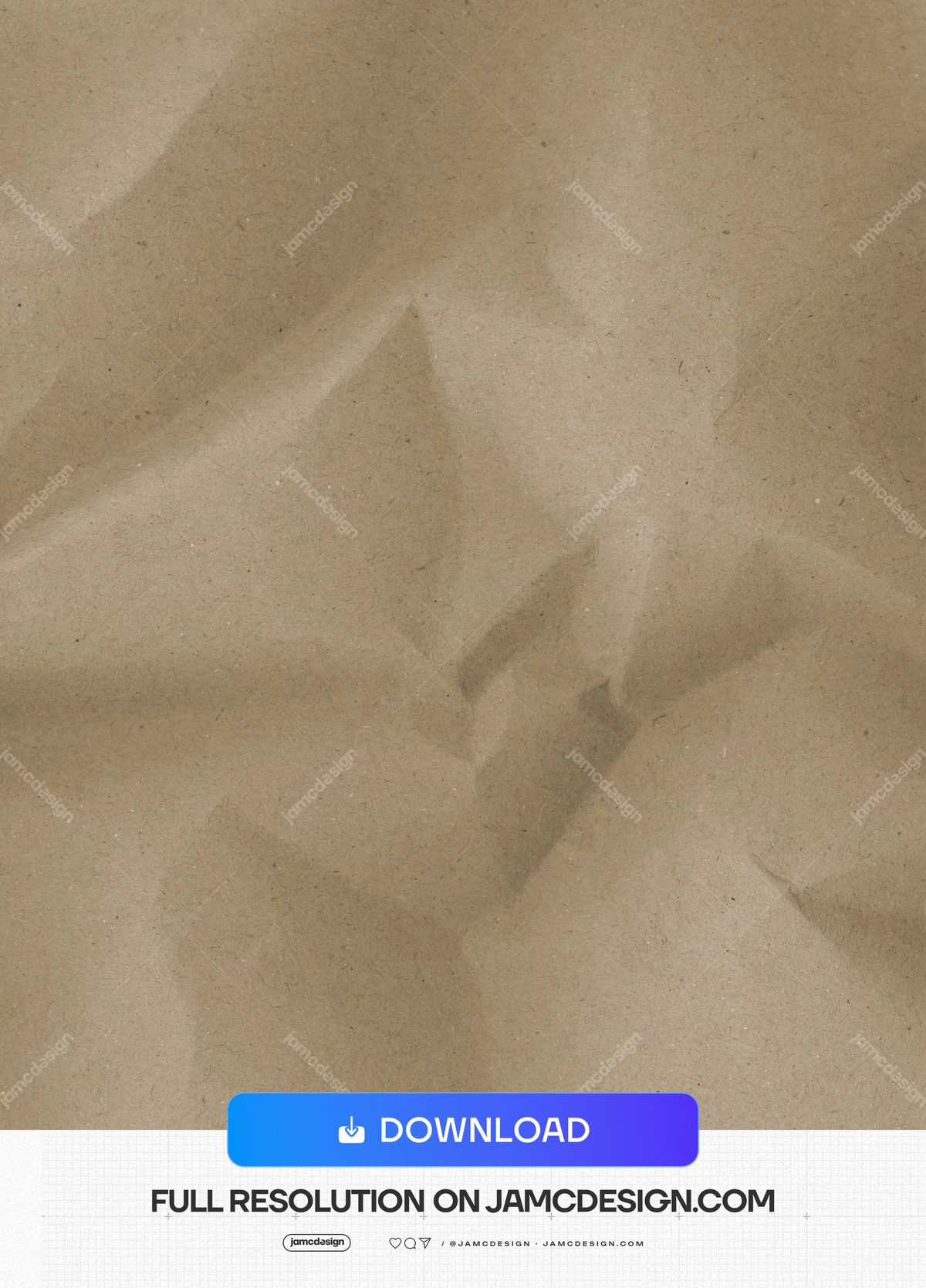 Textura De Papel Beige Cálido Con Pliegues Angulares. Esta textura de papel arrugado en JPG muestra una superficie cálida de color tostado — Vista previa adicional