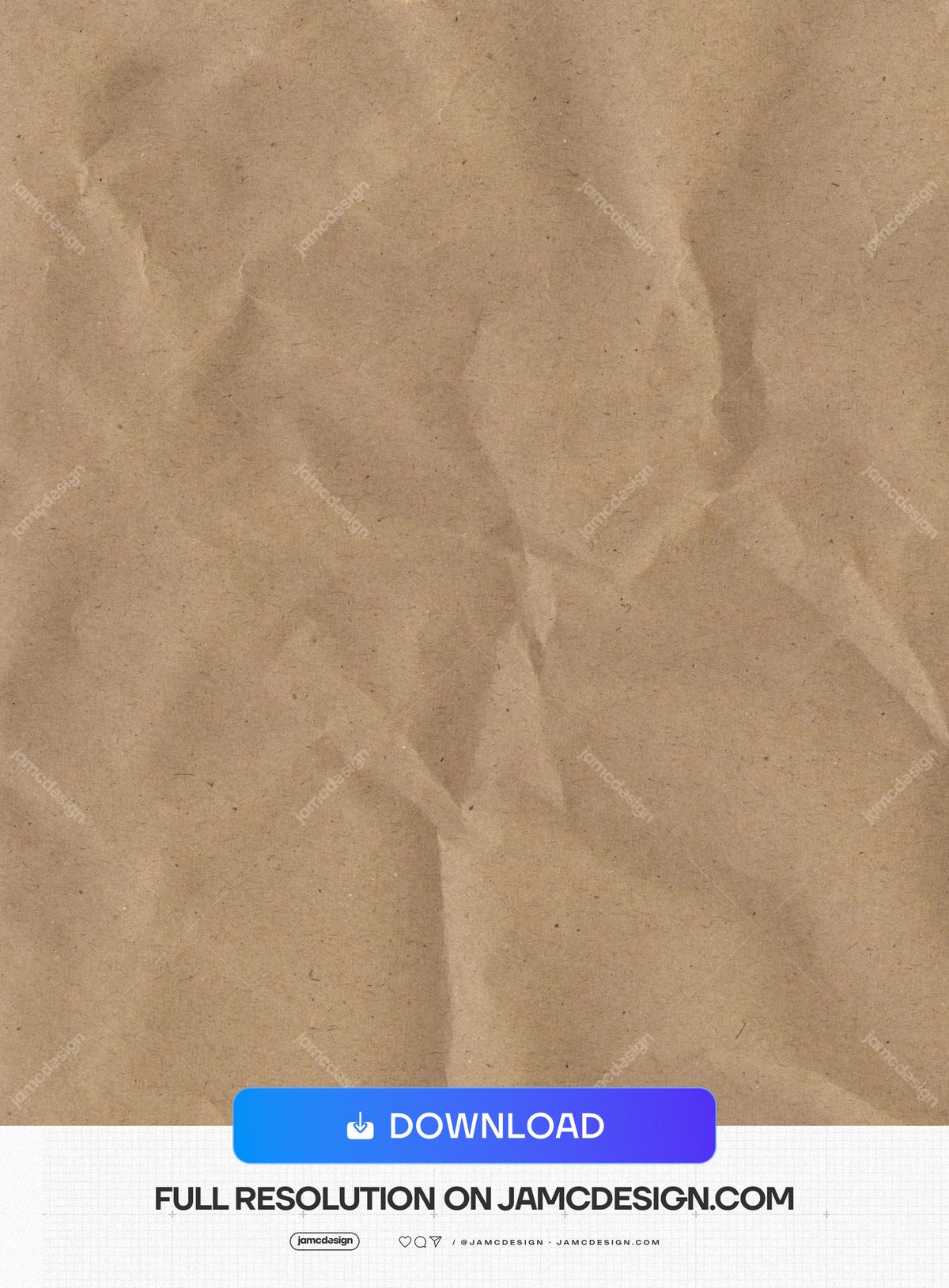 Fond De Papier Beige Aux Plis Amples. Cette texture de papier au format JPG présente un papier beige chaud, marqué de larges plis et de fines mouchetures — Aperçu supplémentaire