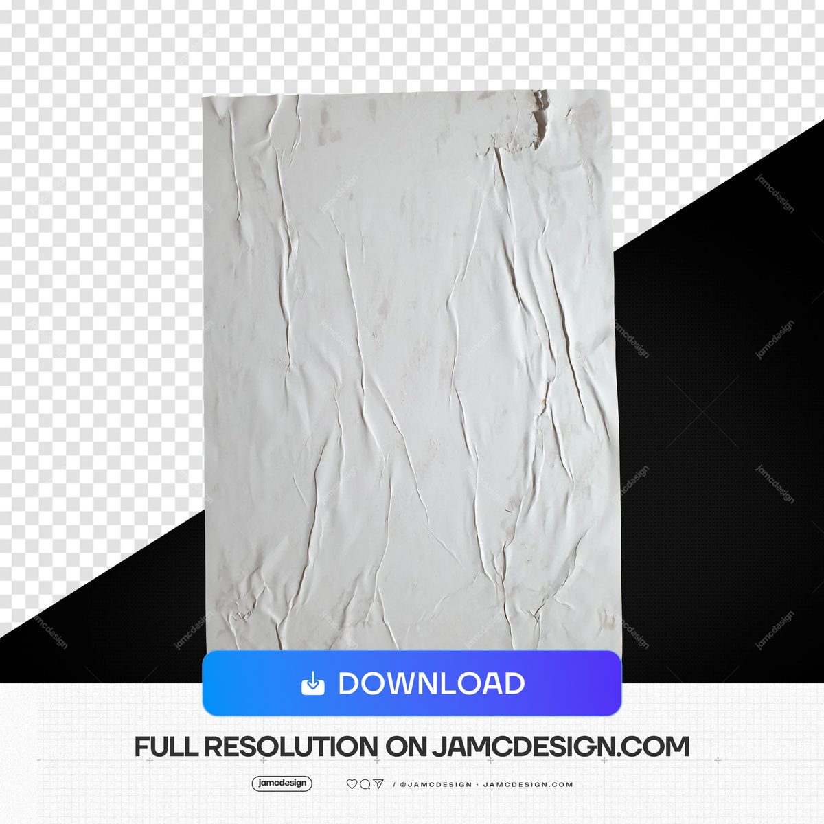 Vertical White Fabric Fold Texture Overlay PNG. This PNG texture shows a white fabric surface with long, irregular creases and a transparent background — Additional preview