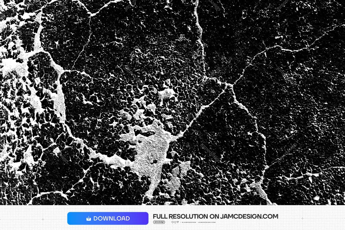 Black Stone Texture With White Veins PNG. This PNG texture shows a rough black stone surface crossed by branching white veins in a high contrast monochrome — Additional preview