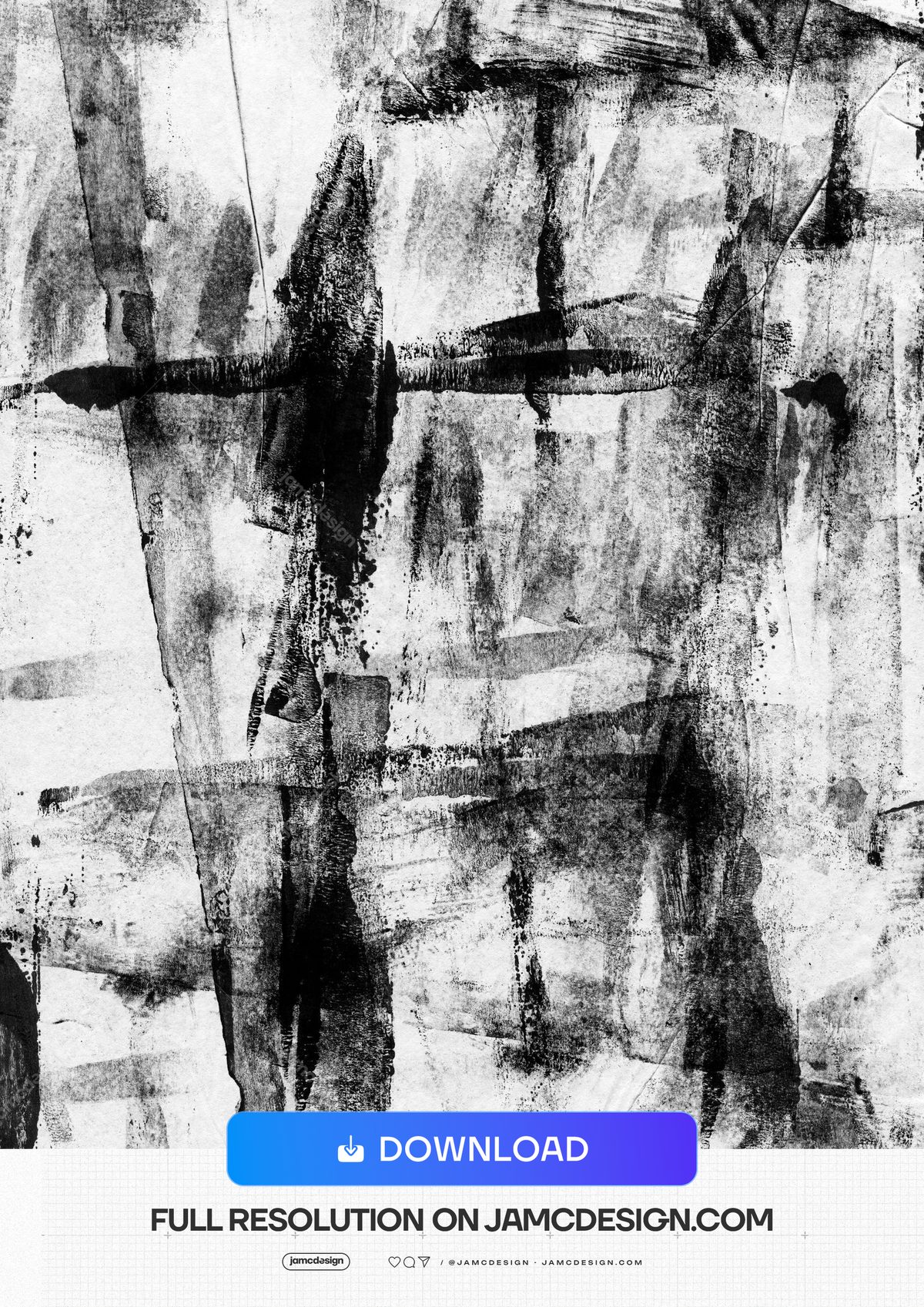 Monochrome Abstract Brushstroke Texture. This monochrome JPG texture combines rough black brush strokes — Additional preview