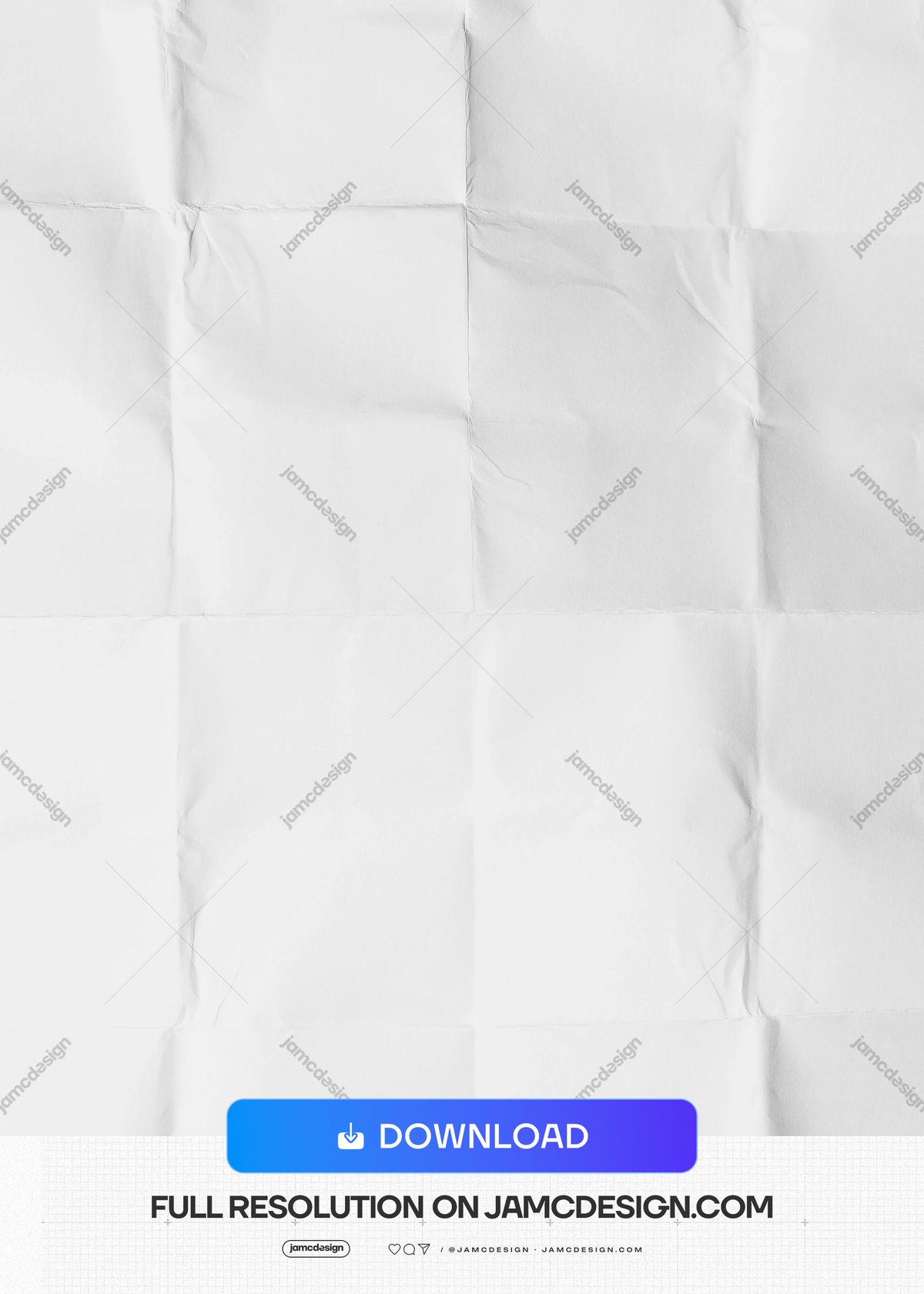 White Paper Texture With Intersecting Fold Lines. Download this JPG paper texture showing a white sheet with broad creases — Additional preview