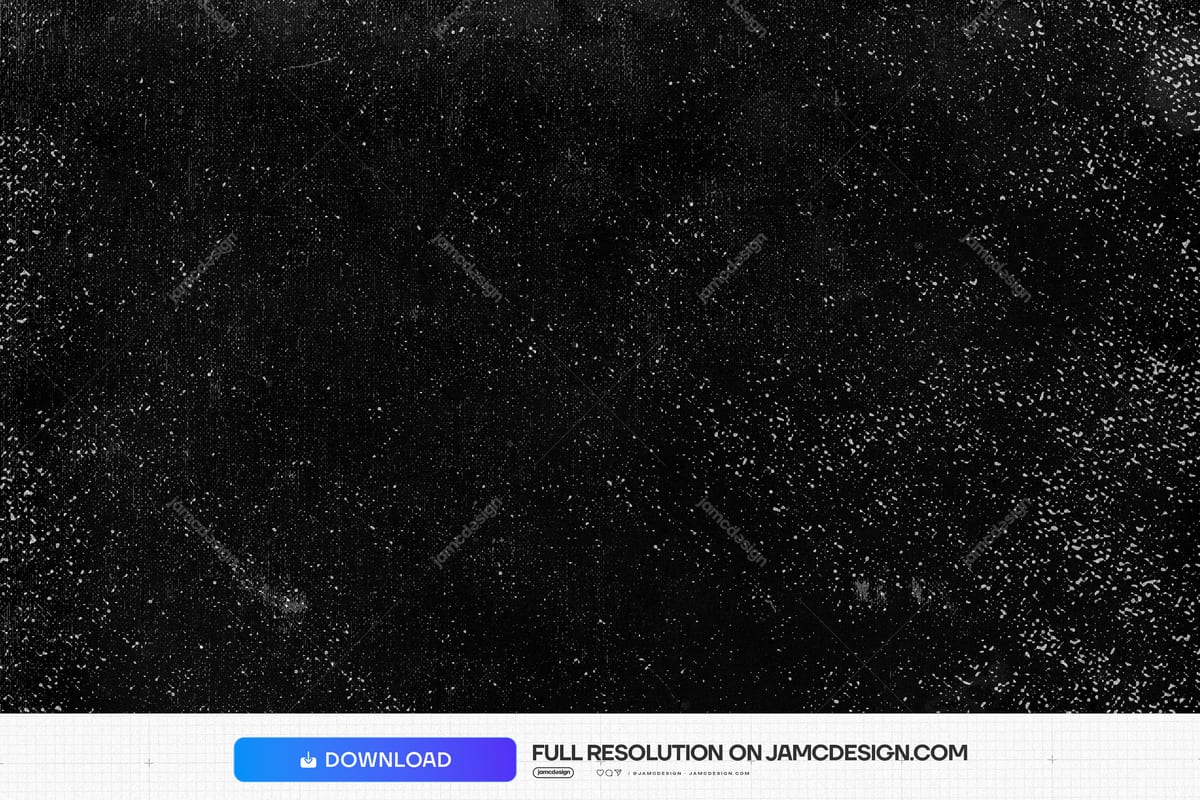 Black Grunge Texture With Pale Speckles. This JPG texture shows a nearly black grunge surface with dense pale speckles and rough grain around a darker center — Additional preview