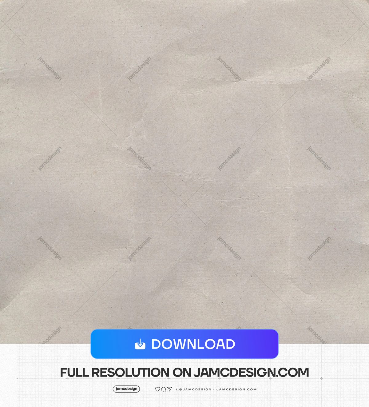 Beige Crumpled Paper Texture. This JPG paper texture shows a softly beige, crumpled surface with fine creases and subtle grain — Additional preview