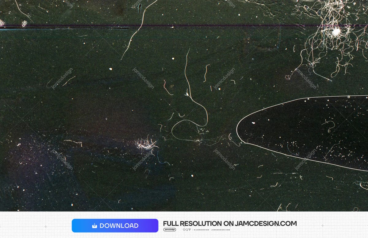 Dark Green Film Surface Texture With Fine Scratches. This JPG texture shows a dark green tinted film surface scattered with fine scratches — Additional preview