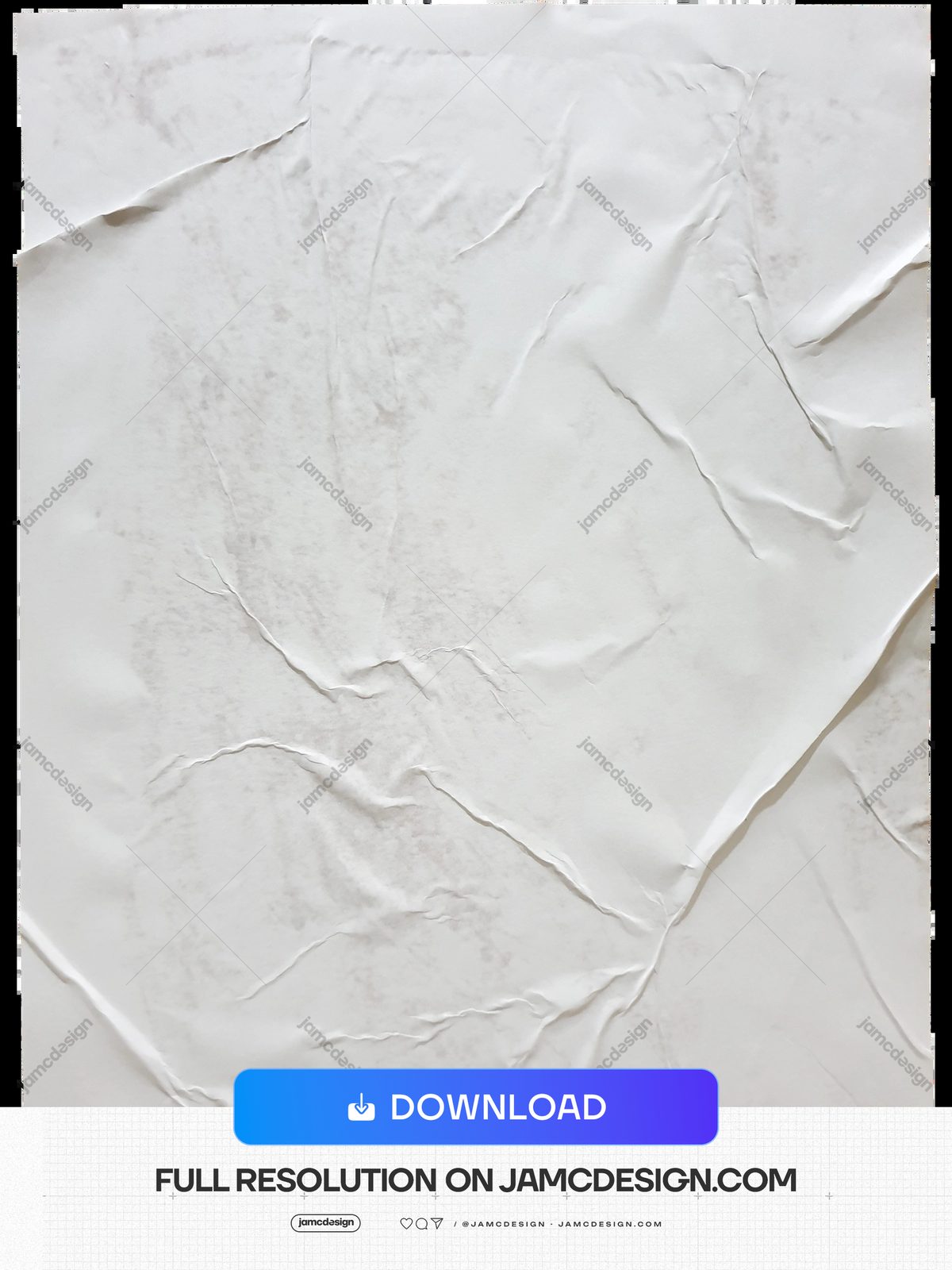 Layered White Crumpled Paper Texture PNG. Download this PNG texture of white crumpled paper, with overlapping sheets — Additional preview