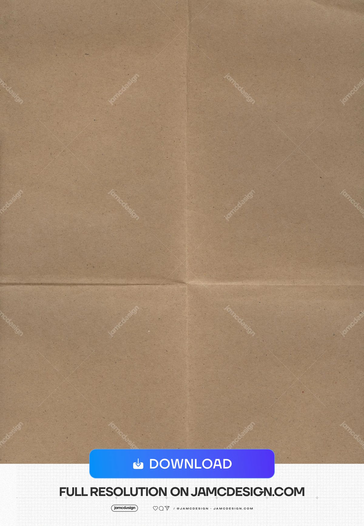 Brown Kraft Paper Background With Crossed Creases. Download this JPG paper texture featuring brown kraft paper — Additional preview