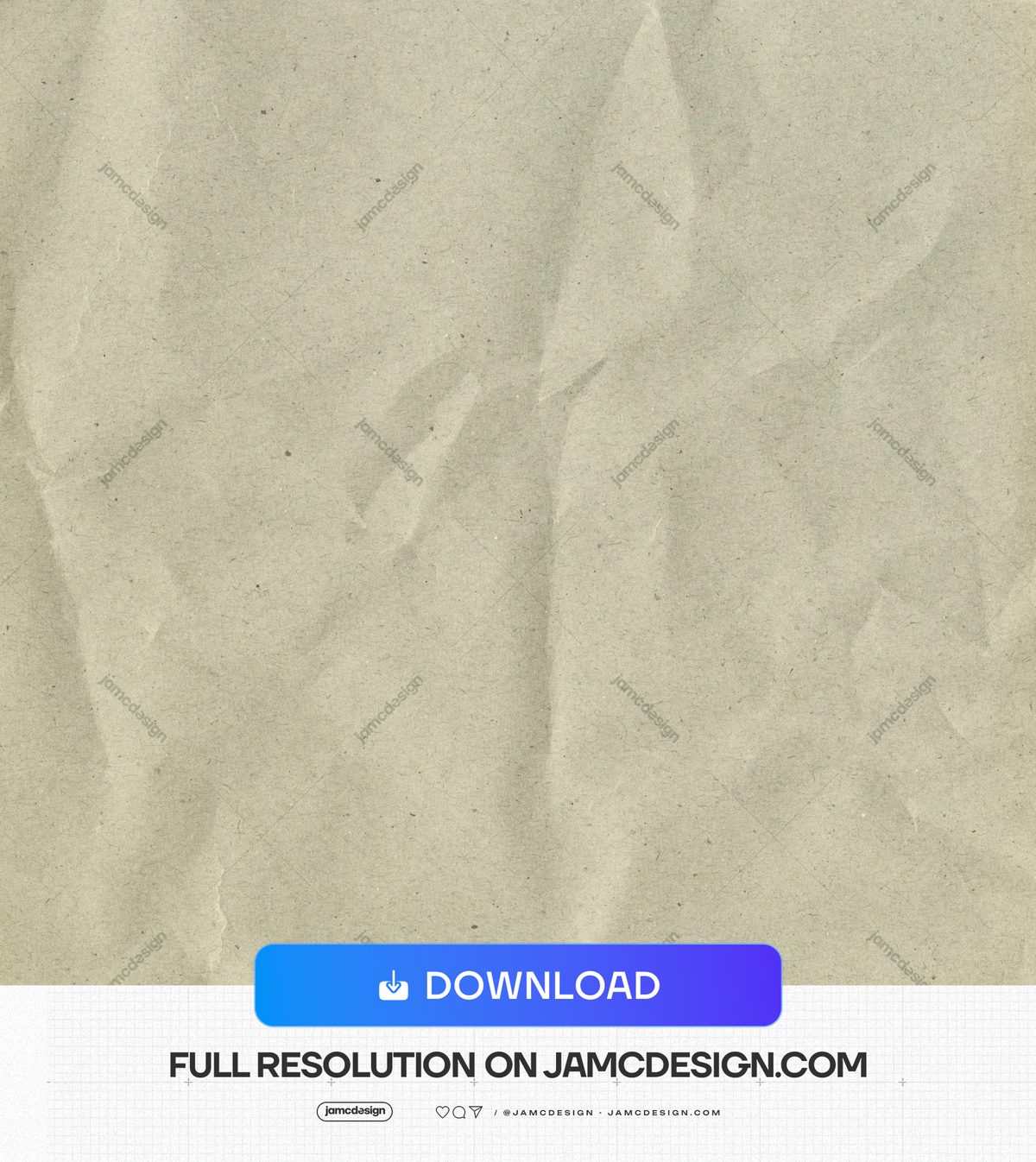 Pale Beige Paper Texture With Broad Folds. This JPG wrinkled paper texture shows a pale beige, softly mottled surface with broad creases and fine speckling — Additional preview