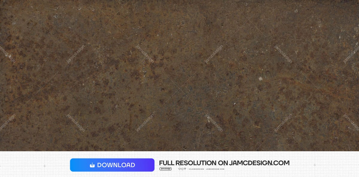 Weathered Brown Metal Texture With Fine Scratches. This JPG metal texture shows a rust brown surface with mottled grain — Additional preview