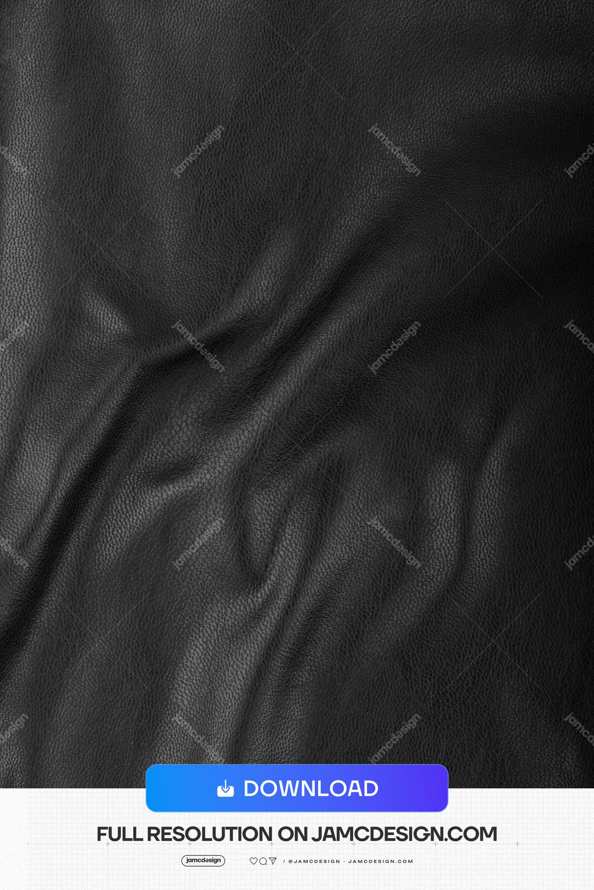 Black Folded Fabric Texture Background. Download this JPG texture of black fabric, with fine pebbled grain, soft sheen and broad folds creating a dark — Additional preview