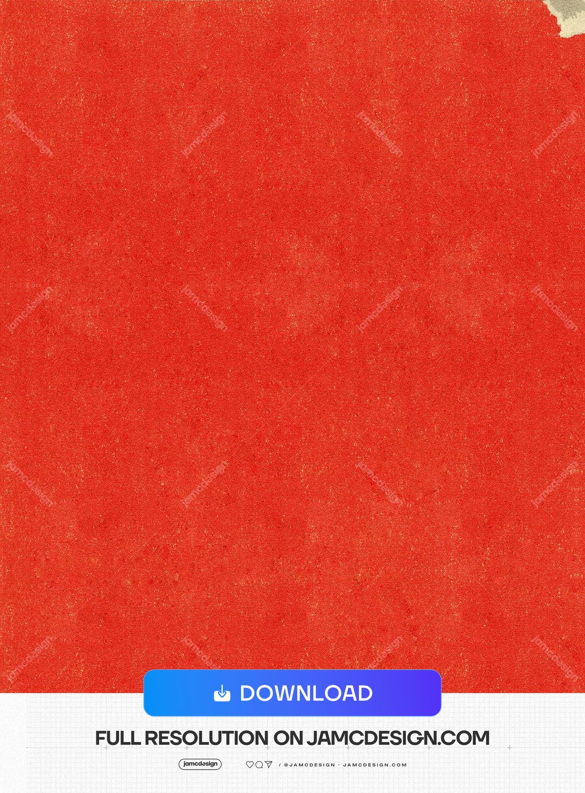 Distressed Red Paper Texture With Torn Edges. This JPG paper texture has a vivid red painted surface, fine grain and small torn cream edges, creating a rough — Additional preview