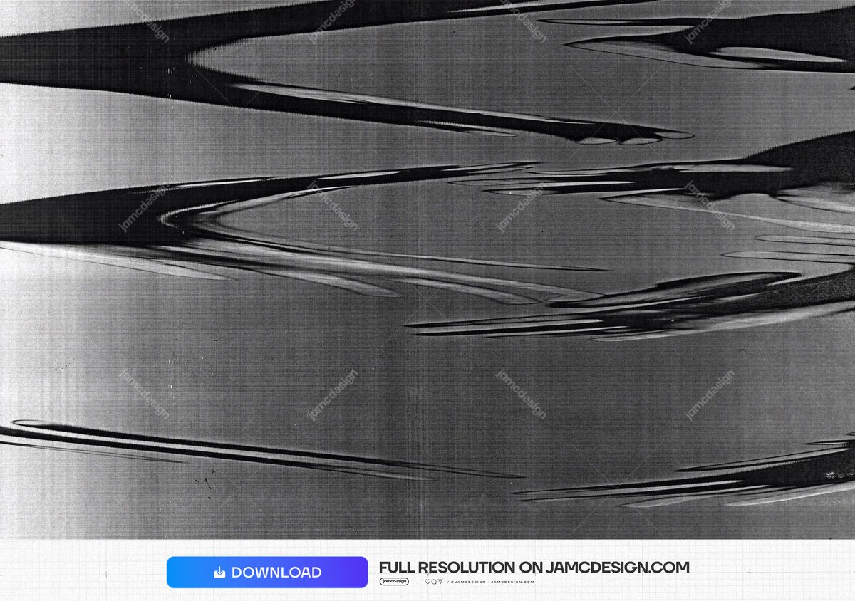 Abstract Silver And Black Wavy Texture. This monochrome JPG texture combines silver grey grain with sweeping black glitch streaks in an abstract metallic — Additional preview