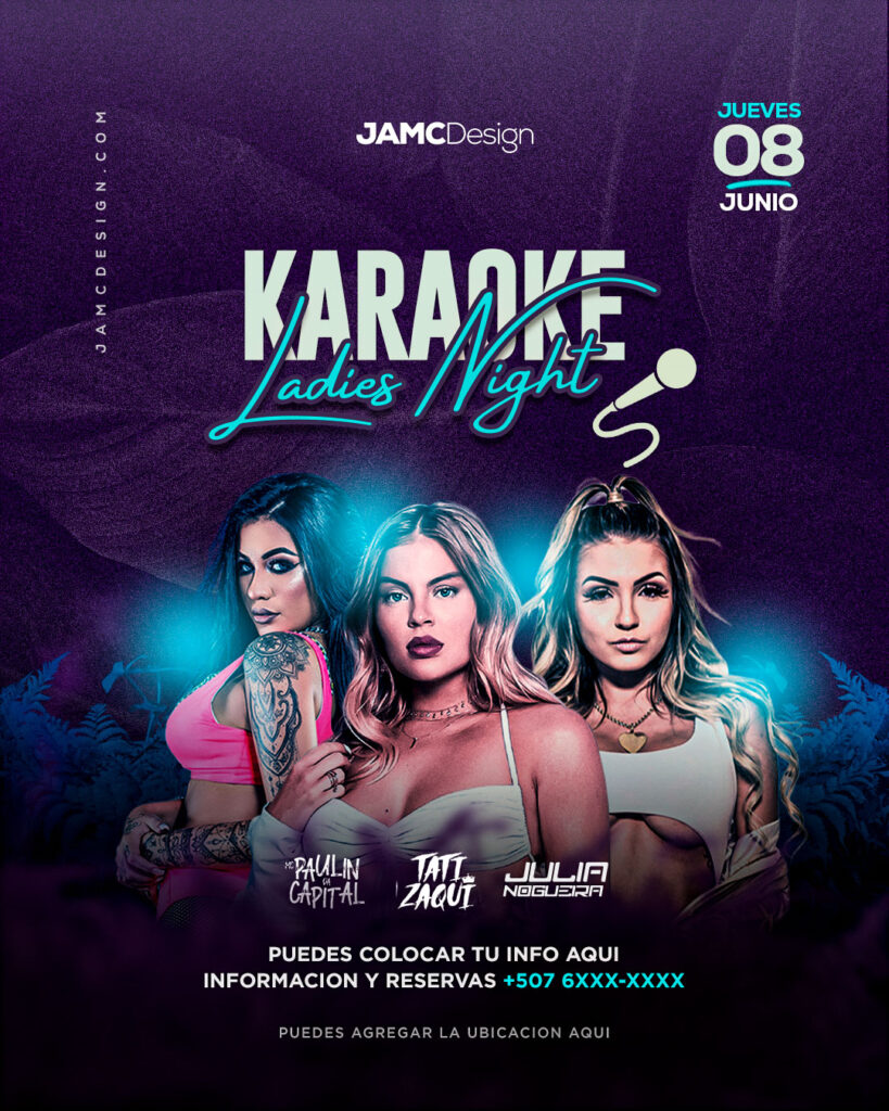 Ladies Night Karaoke Psd Jamc Design